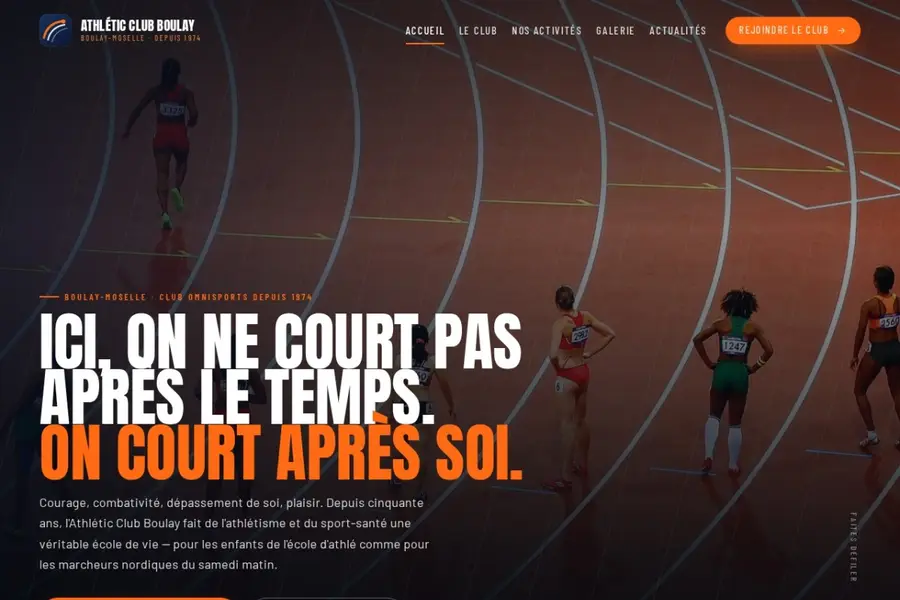 Aperçu du site Athlétic Club Boulay
