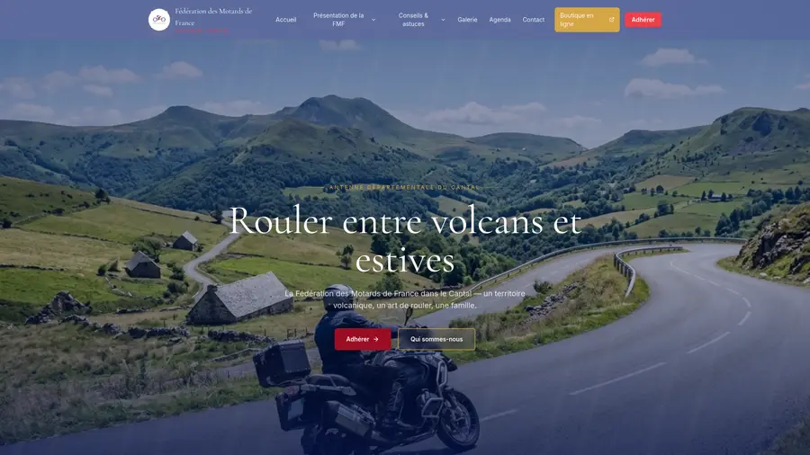 Aperçu du site Cantal