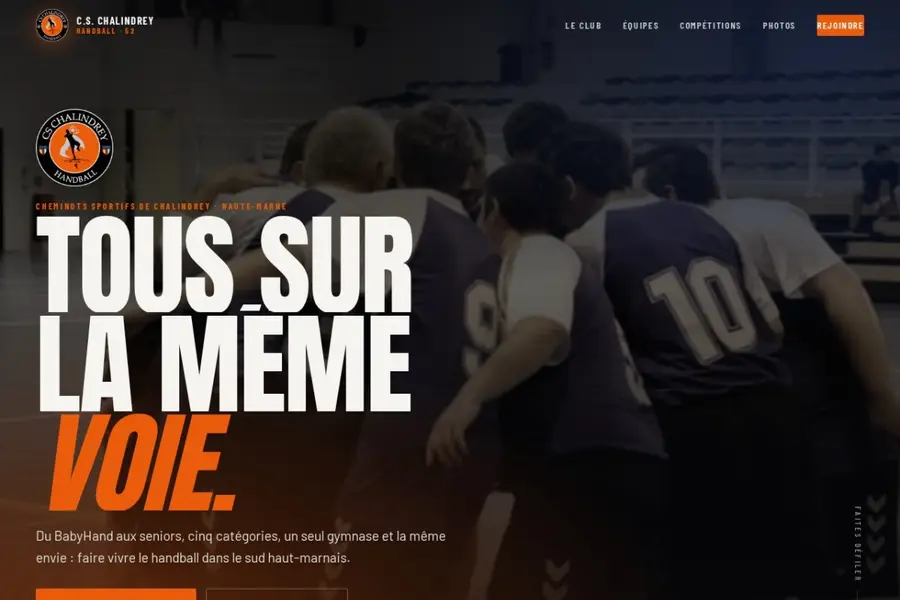 Aperçu du site C.S. Chalindrey Handball
