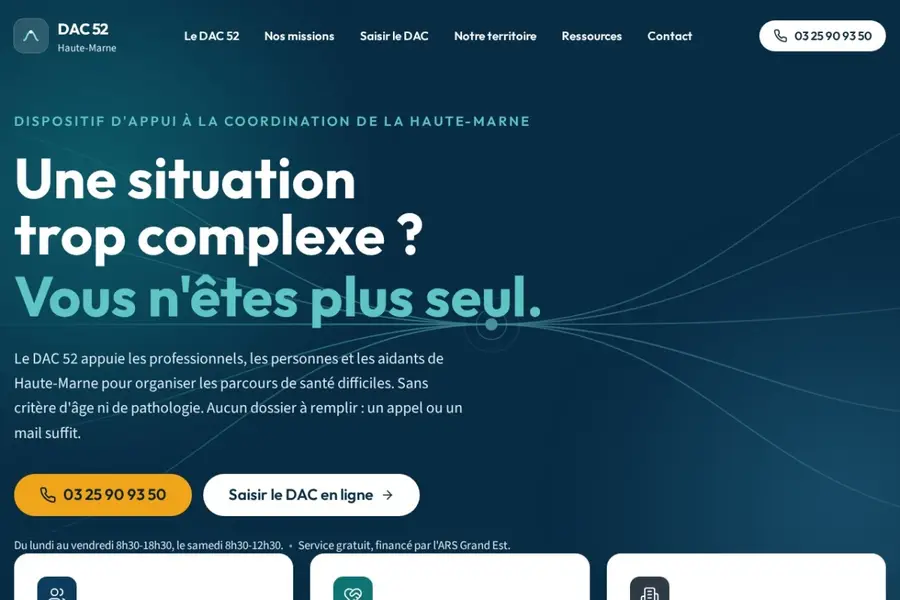 Aperçu du site DAC 52