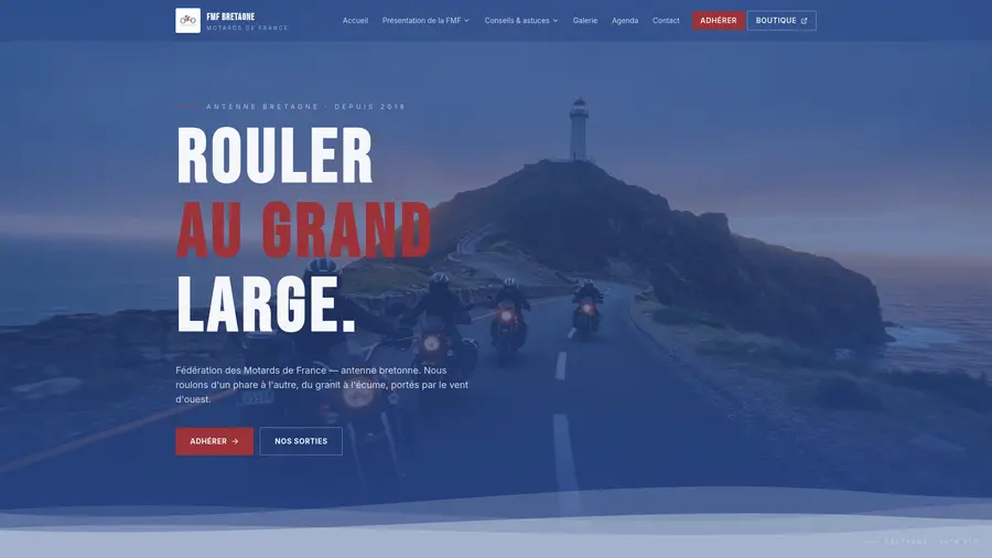Aperçu du site Bretagne