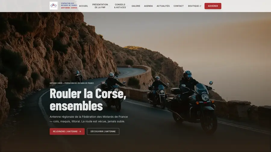 Aperçu du site Corse