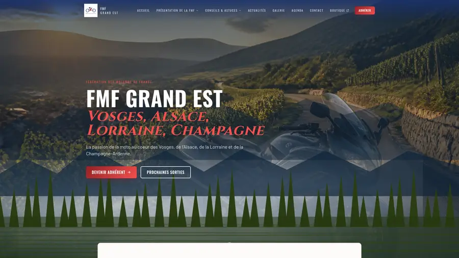 Aperçu du site Grand Est