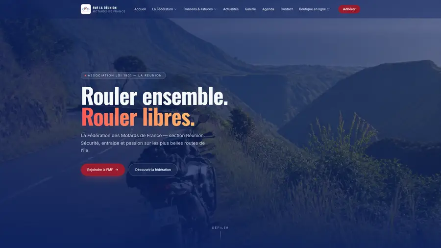 Aperçu du site La Réunion