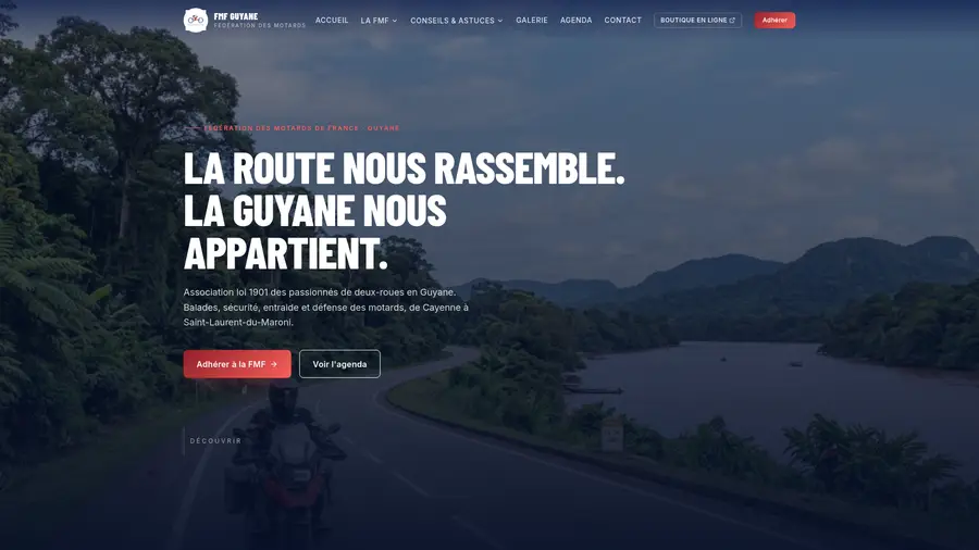 Aperçu du site Guyane