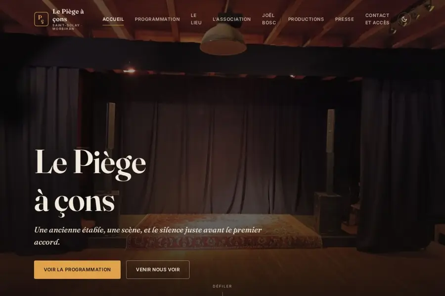 Aperçu du site Le Piège à çons