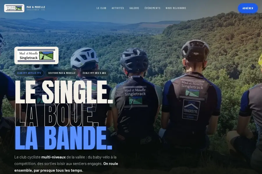 Aperçu du site Mad et Moselle Singletrack
