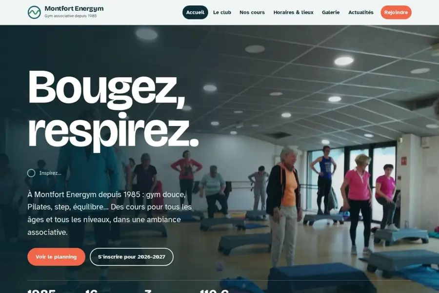 Aperçu du site Montfort Energym