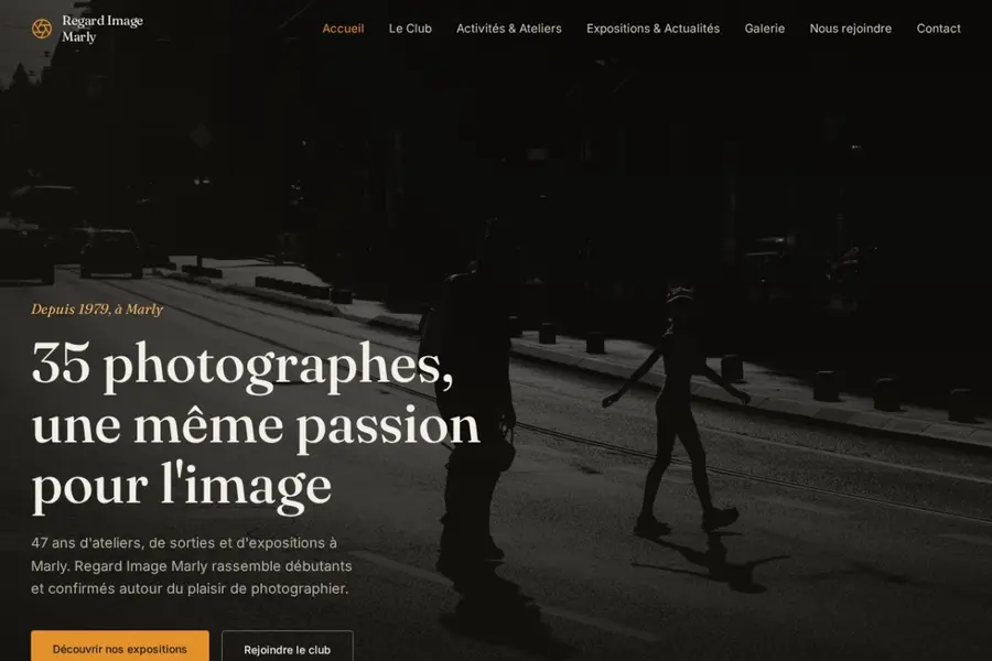 Aperçu du site Regard Image Marly